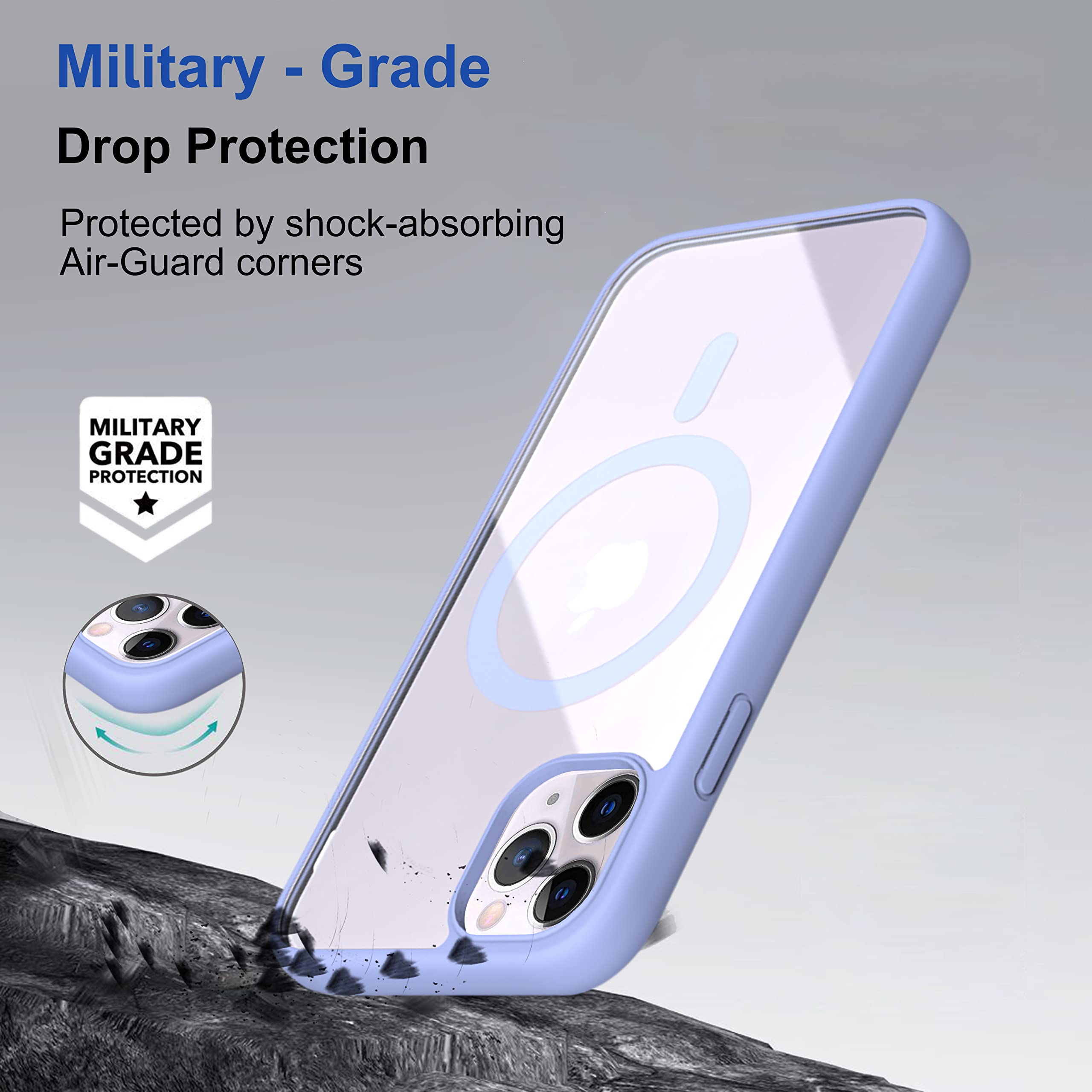 Amazon Basics iPhone 11 Pro Case - Shockproof TPU Cover, Slim Fit Protective Phone Case for iPhone 11 Pro (Sierra Blue) | Perfect for Everyday Use, Work & Outdoor Activities
