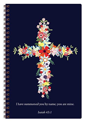 Navy Floral Cross
