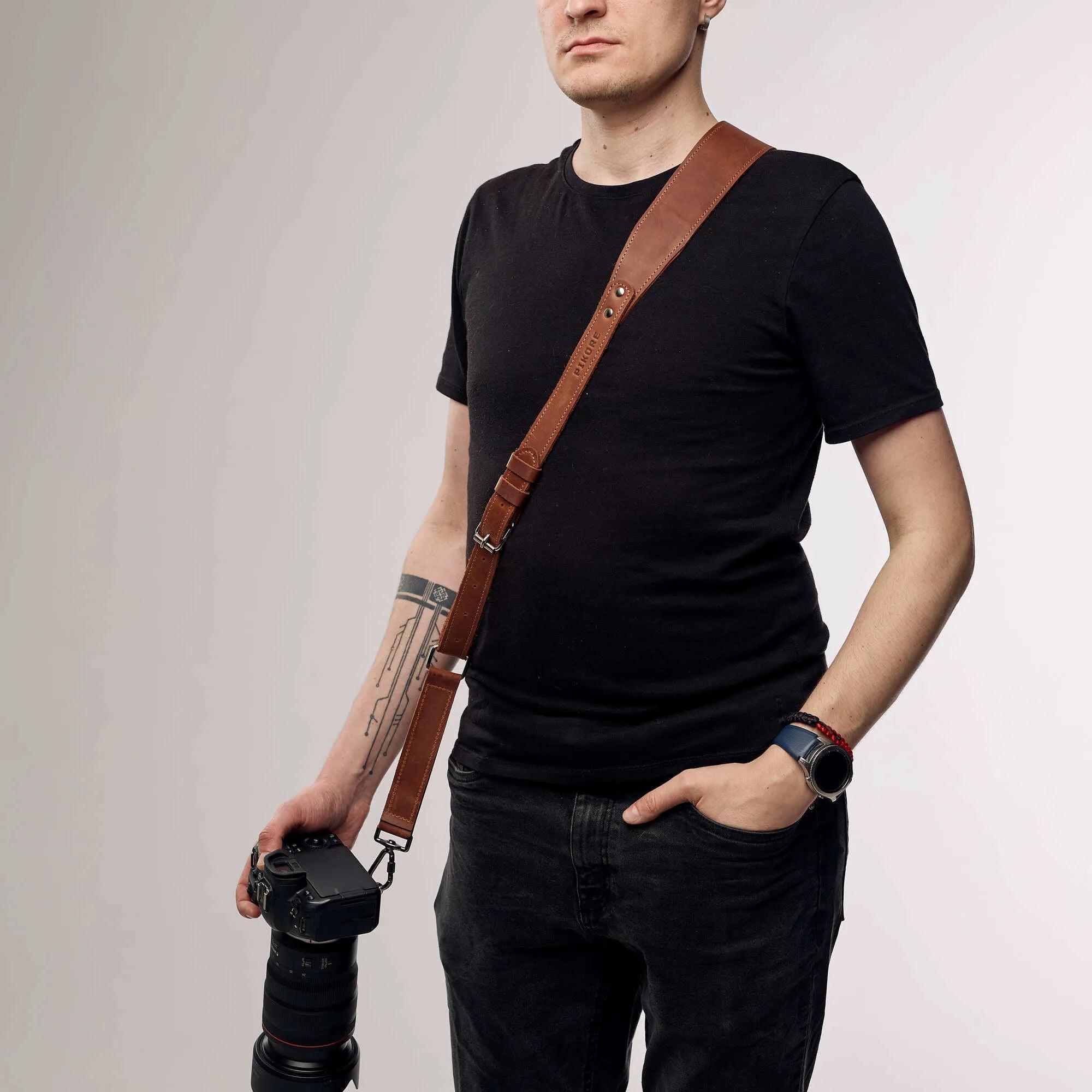 Best Camera Shoulder Strap - Adjustable & Comfortable DSLR/SLR/Mirrorless Camera Neck Strap for Photographers - Perfect for Travel, Hiking, and Outdoor Photography