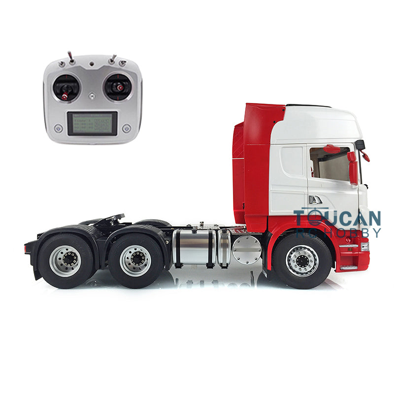 1/14 Scale LESU 6x6 Metal Chassis RC Tractor Truck - Painted Cabin, DIY Hobby Model with Motor, Servo, ESC & Radio Controller for Off-Road Adventure & Collection