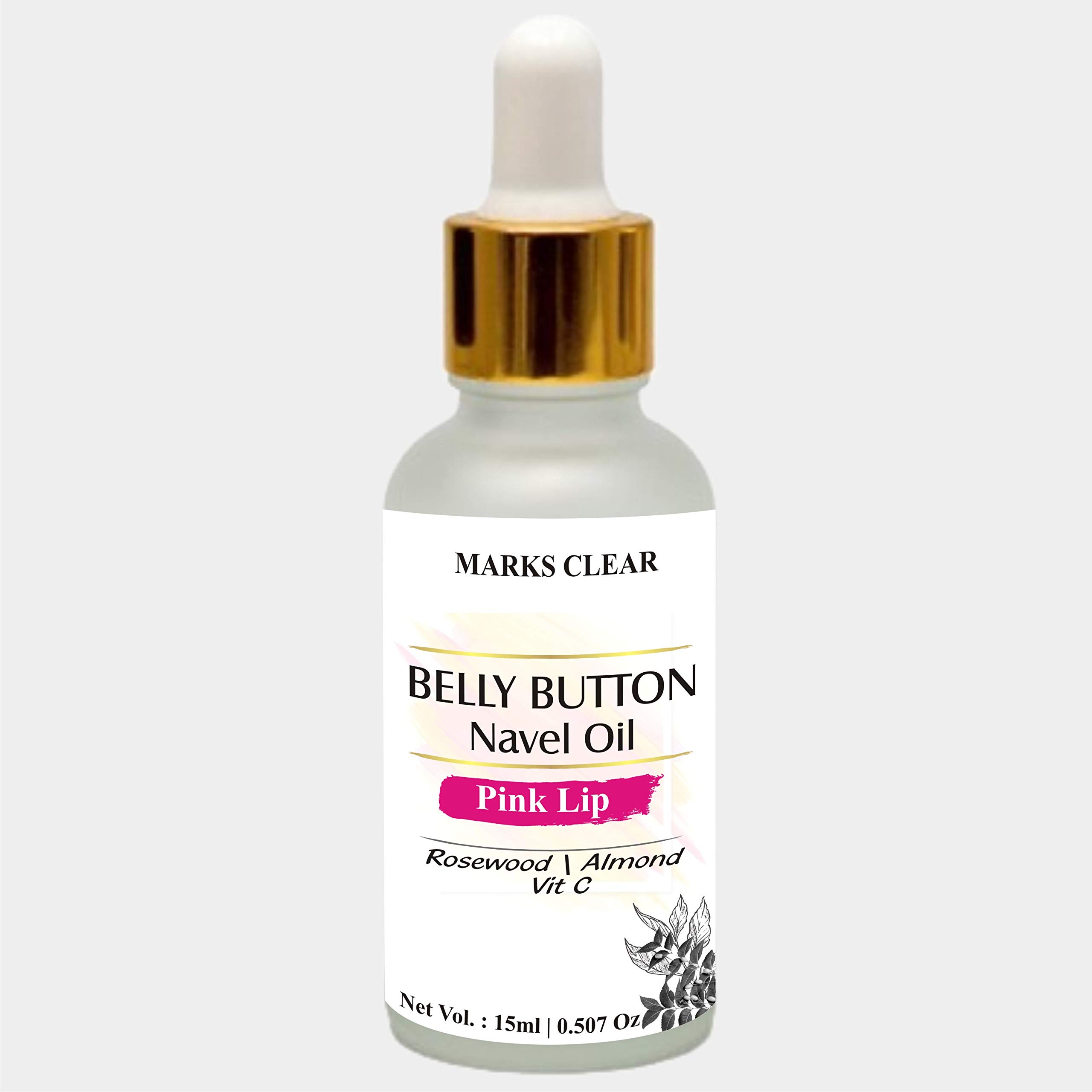 Zenvista Natural Belly Button Navel Oil for Pink Lips & Soft Skin - Almond, Sunflower, Rosewood, Olive & Vitamin E (15ml) | Lip Care & Beauty Treatment for Chapped Lips, Dry Skin & Natural Lip Tint | Perfect for Daily Beauty Routine & Ayurvedic Self-Care