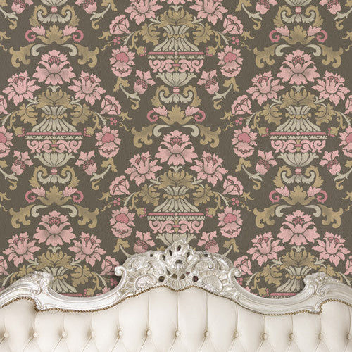 Encantada Damask Stencil - Reusable DIY Wall Stencils for Painting, Home Decor, and Crafts | Perfect for Furniture, Walls, and Fabric Projects