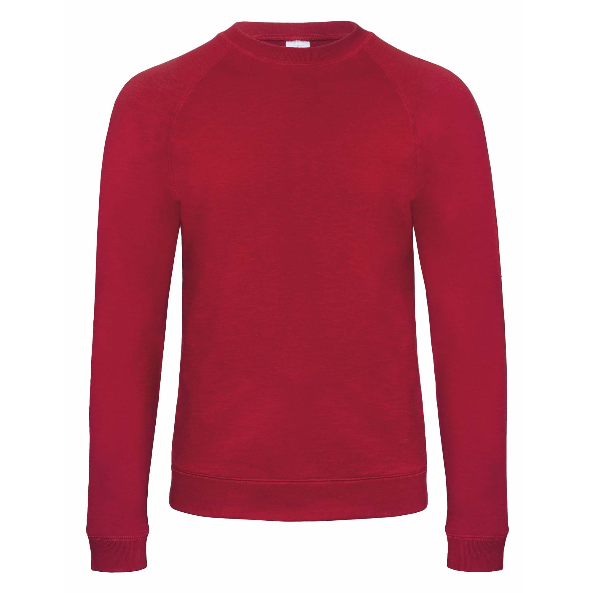 B&C Denim Men's Starlight Raglan Slub Sweatshirt - Comfortable Casual Pullover for Everyday Wear | Perfect for Streetwear, Lounge & Outdoor Activities