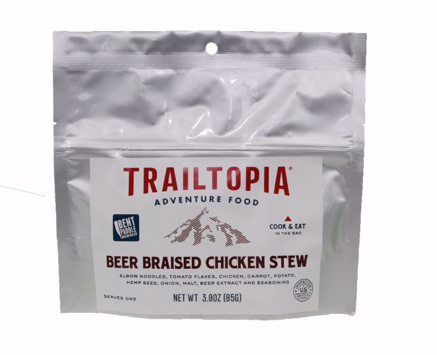 Bent Paddle Beer Braised Chicken Stew - Single Serving Meal | Premium Ready-to-Eat Comfort Food for Camping, Hiking & Quick Dinners