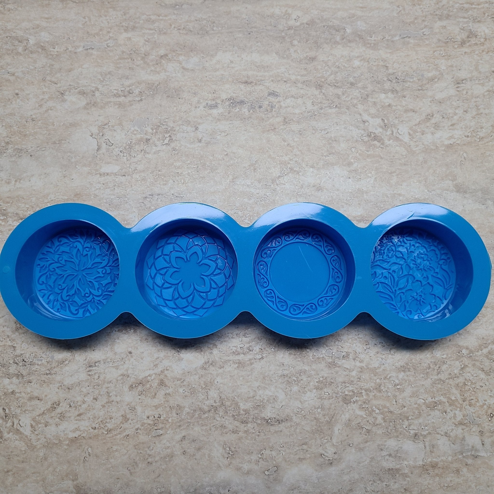 4-Cavity Silicone Soap Mold for DIY Handmade Soap Making - Perfect for Bath Bombs, Candles, Resin Crafts & Home Decor