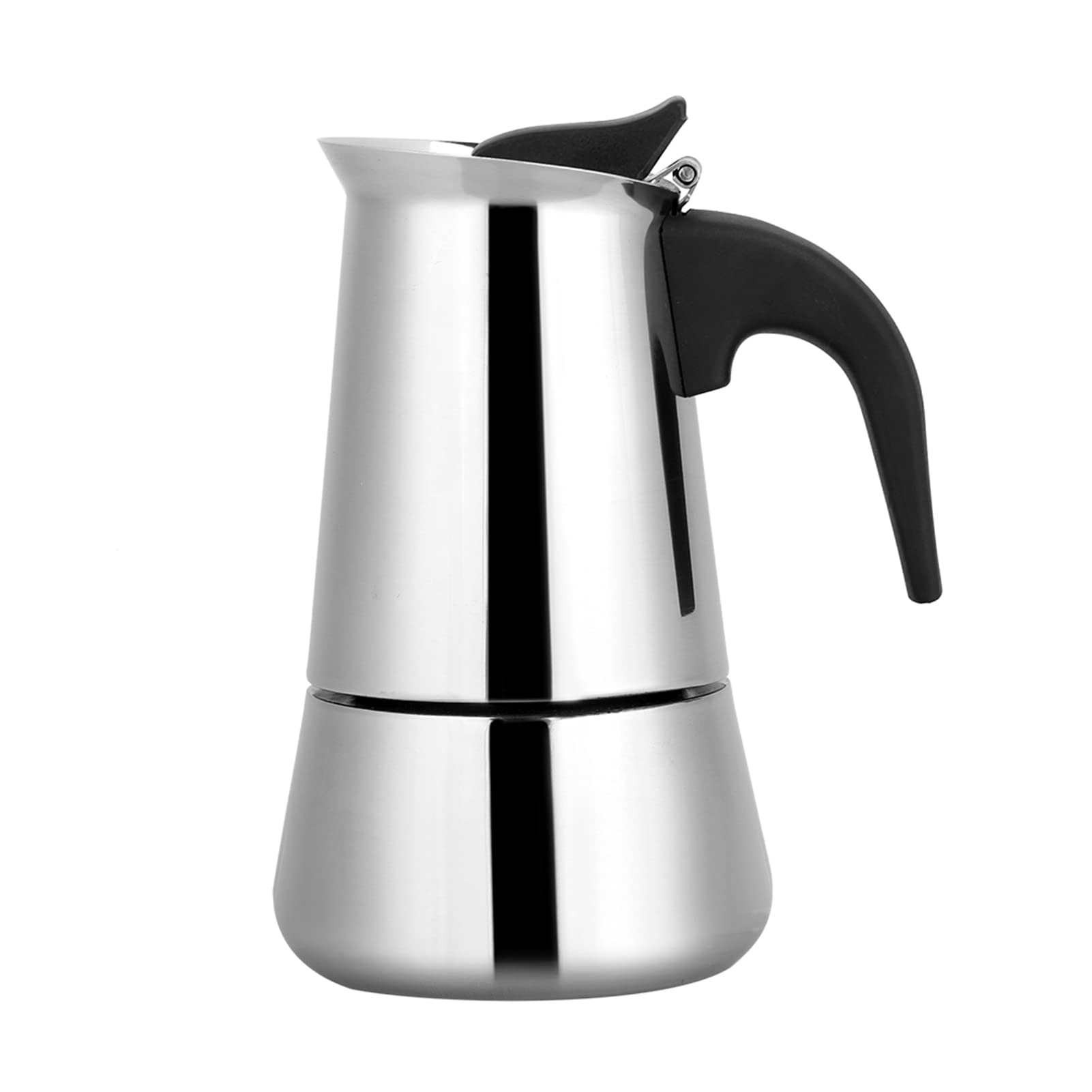 Pilipane Portable Stovetop Coffee Maker - Stainless Steel Moka Pot for Espresso, Ideal for Home, Office & Camping - Compatible with Gas, Electric & Ceramic Stoves | Perfect for Morning Brews, Outdoor Adventures & Office Coffee Breaks