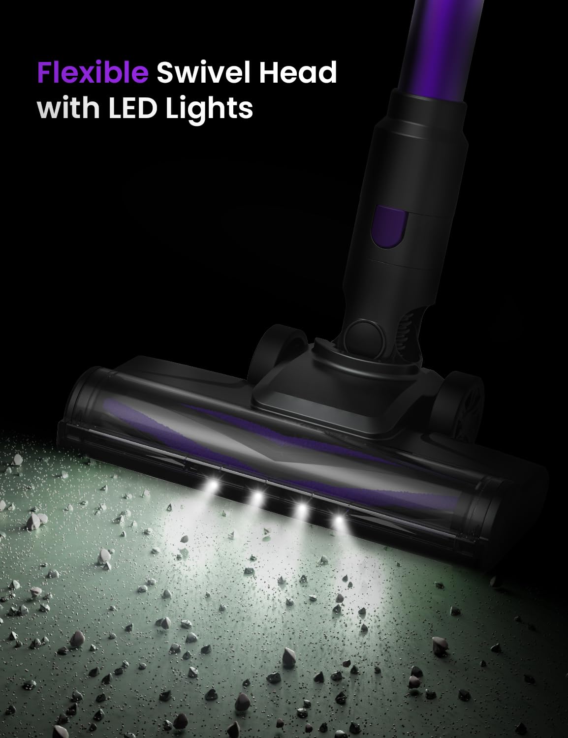 V8PRO Cordless Vacuum Cleaner - 25Kpa Stick Vacuum for Hardwood Floors & Pet Hair, 35Min Runtime, Self-Standing Design | Perfect for Home Cleaning