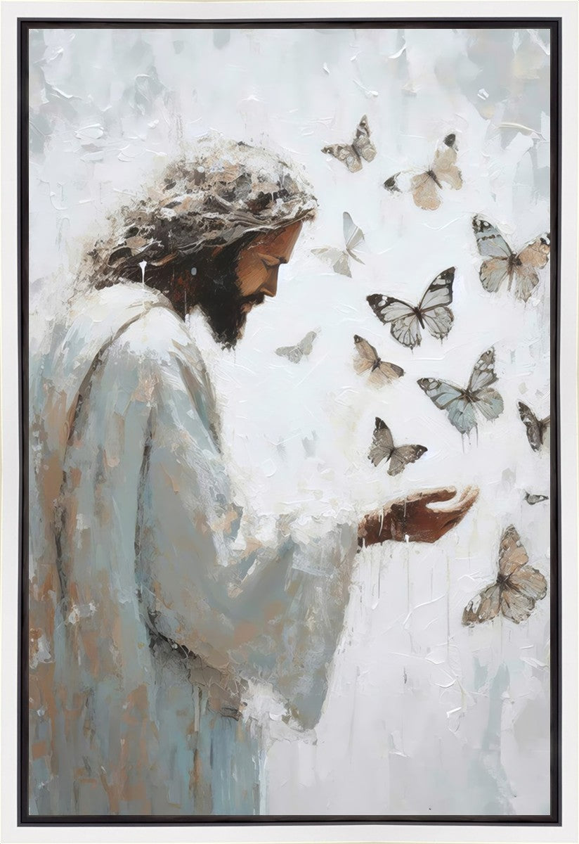 Elegant Butterfly Wings Gallery Wrap Canvas Art - Perfect for Home Decor, Living Room, Bedroom & Office Wall Art