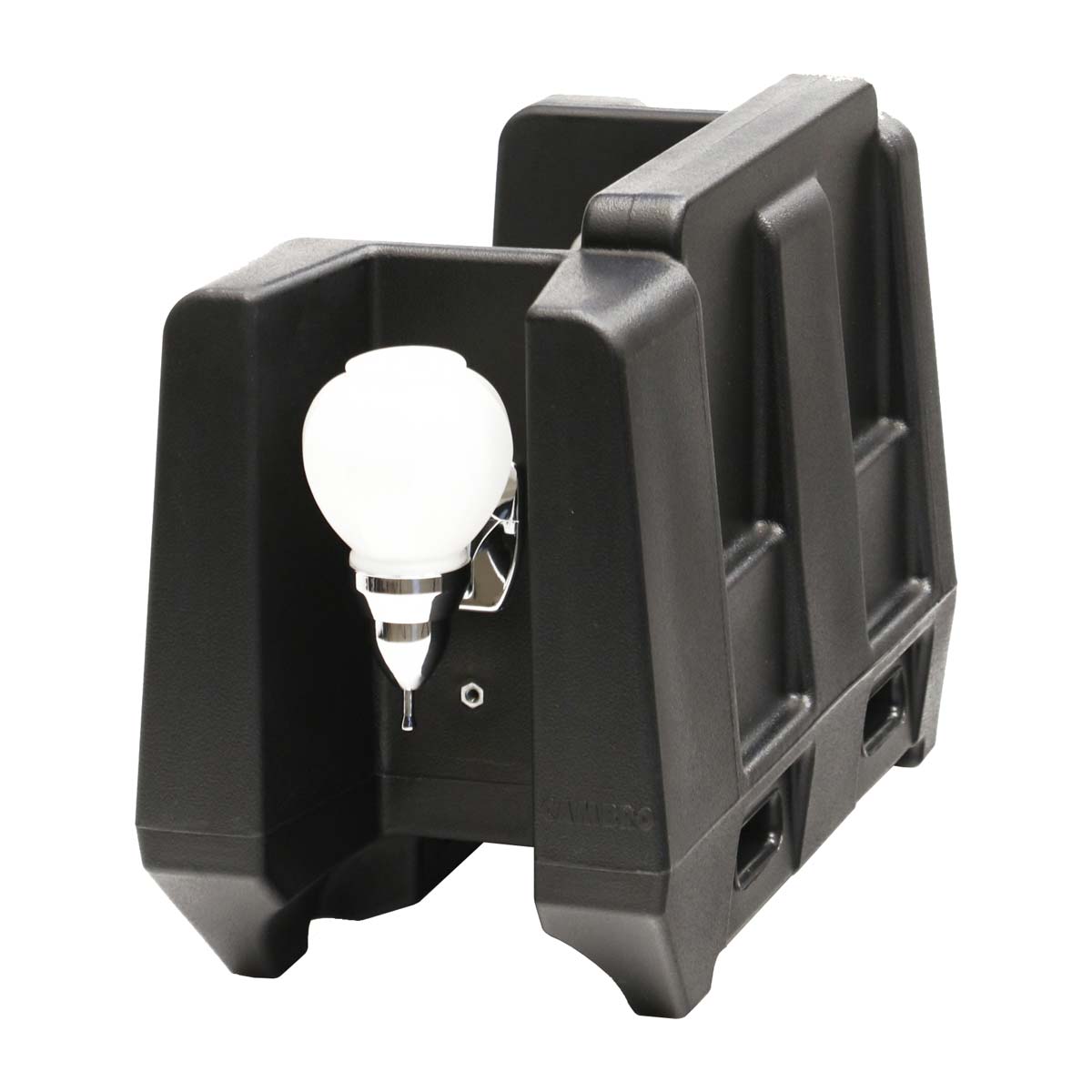 Cambro HWAPR110 Black Handwashing Station with Paper Towel Holder & Soap Dispenser - Portable Sink for Outdoor Events, Camping, Food Service, and Commercial Use