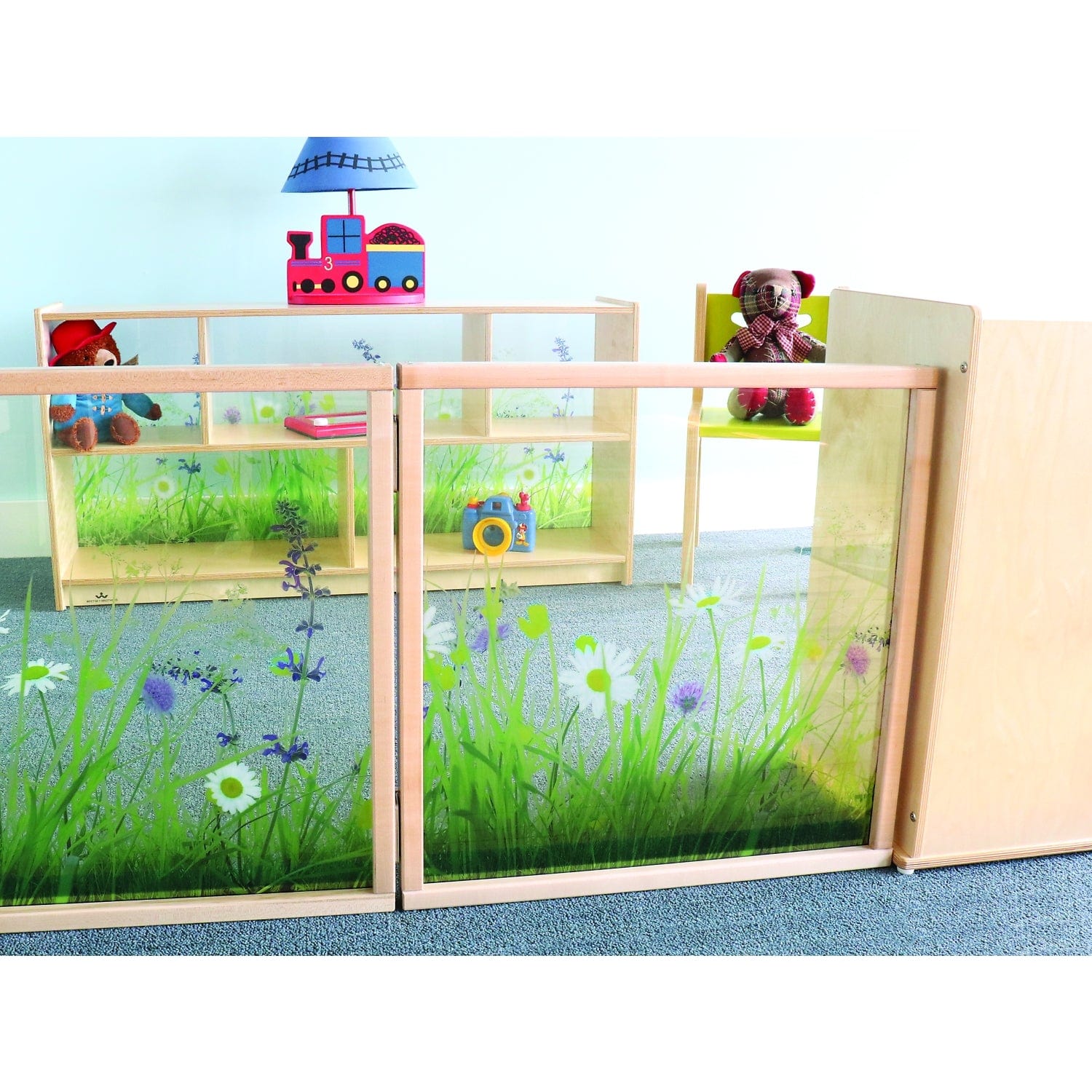 Nature View Divider Panel 24W - Room Partition Screen for Home & Office Privacy - Perfect for Living Room, Bedroom, and Workspace Dividers