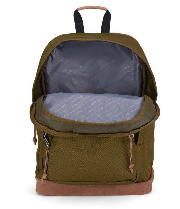JanSport Right Pack Backpack Premium - Durable Army Green School & Travel Backpack for Students & Professionals | Perfect for College, Work, Hiking & Everyday Use