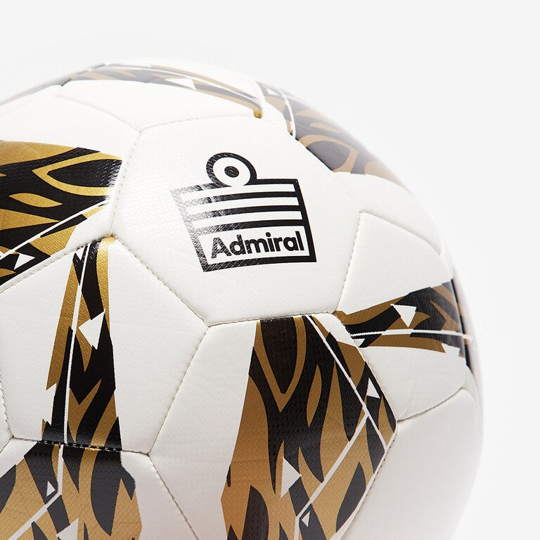 Mustang Max Match Football - Official Size & Weight for Training & Games - White/Black/Gold - Perfect for Practice, Matches & Backyard Play