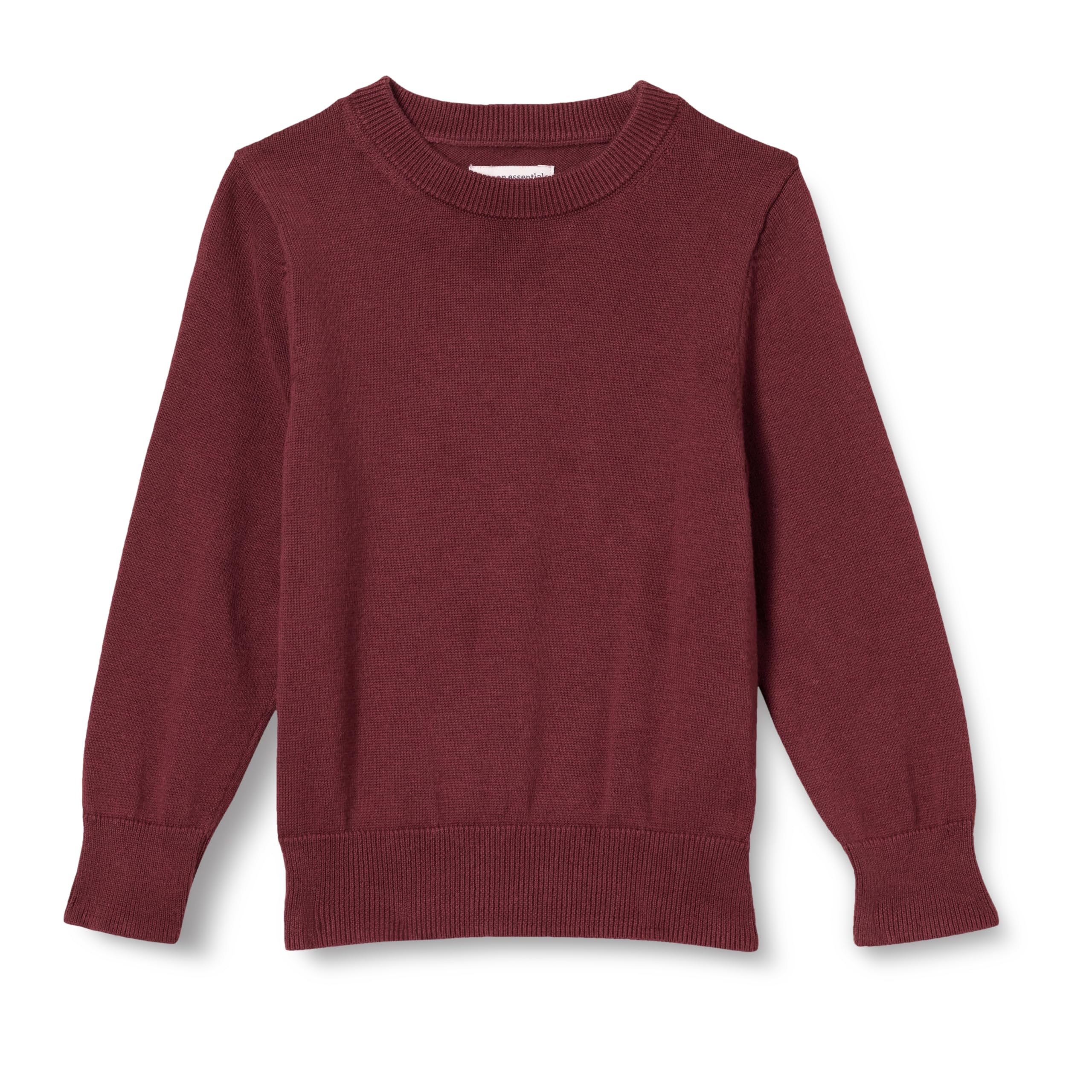 Amazon Essentials Boys & Toddlers' Uniform Cotton Crewneck Sweater - Soft & Comfortable School Wear for Kids, Perfect for Classroom & Casual Outings