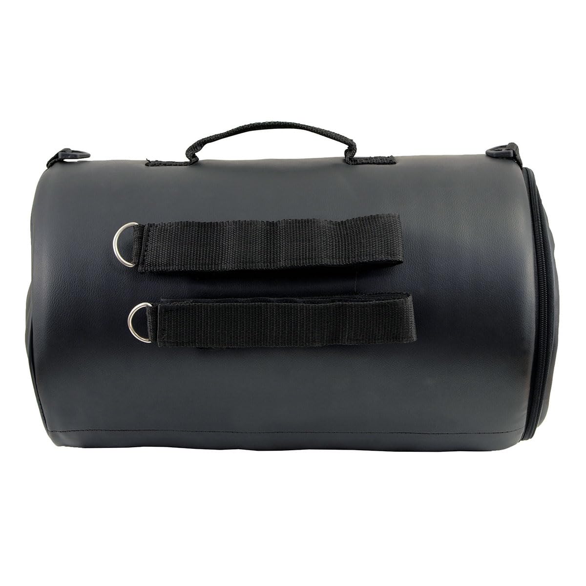 Milwaukee Leather SH631 Medium Black PVC Sissy Bar Duffle Motorcycle Bag - Waterproof Storage for Cruiser & Touring Bikes - Perfect for Road Trips & Daily Commutes