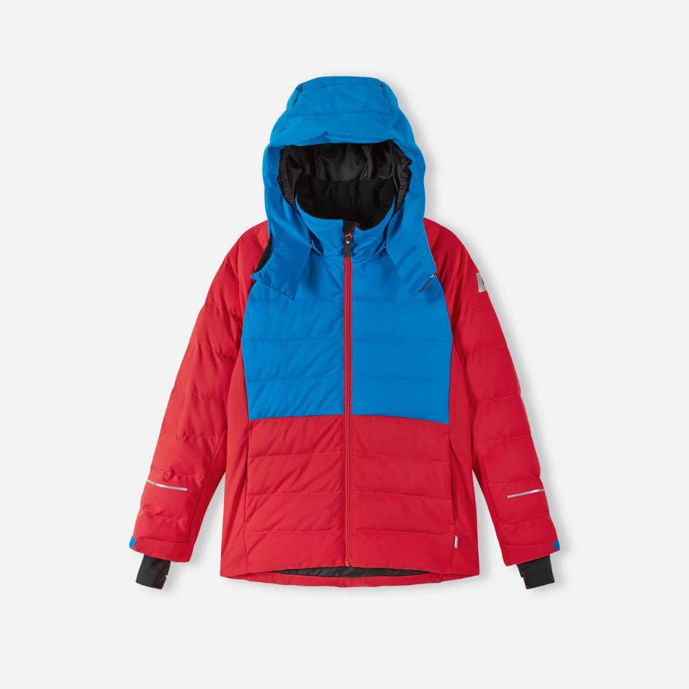 Reima Kuosku Boys Ski Jacket - Waterproof Winter Jacket for Kids, Tomato Red | Warm Snow Jacket for Skiing, Snowboarding & Outdoor Winter Activities