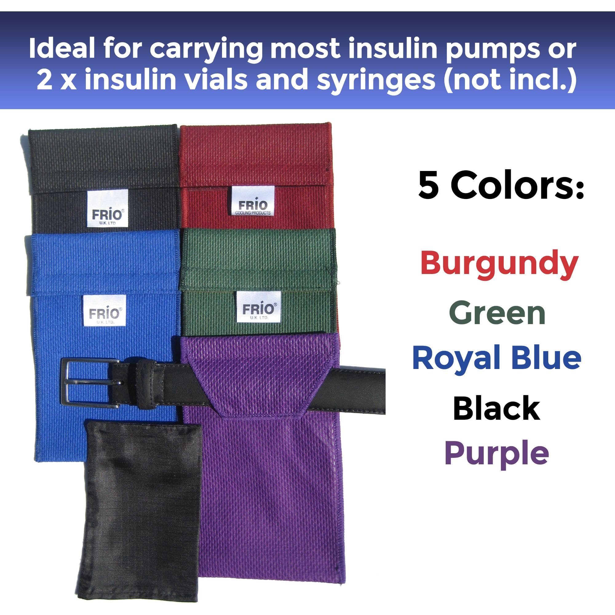 Frio Insulin Cooling Pump Wallet - Diabetic Travel Case for Medication Storage | Portable Insulin Cooler for Travel, Work & Outdoor Activities