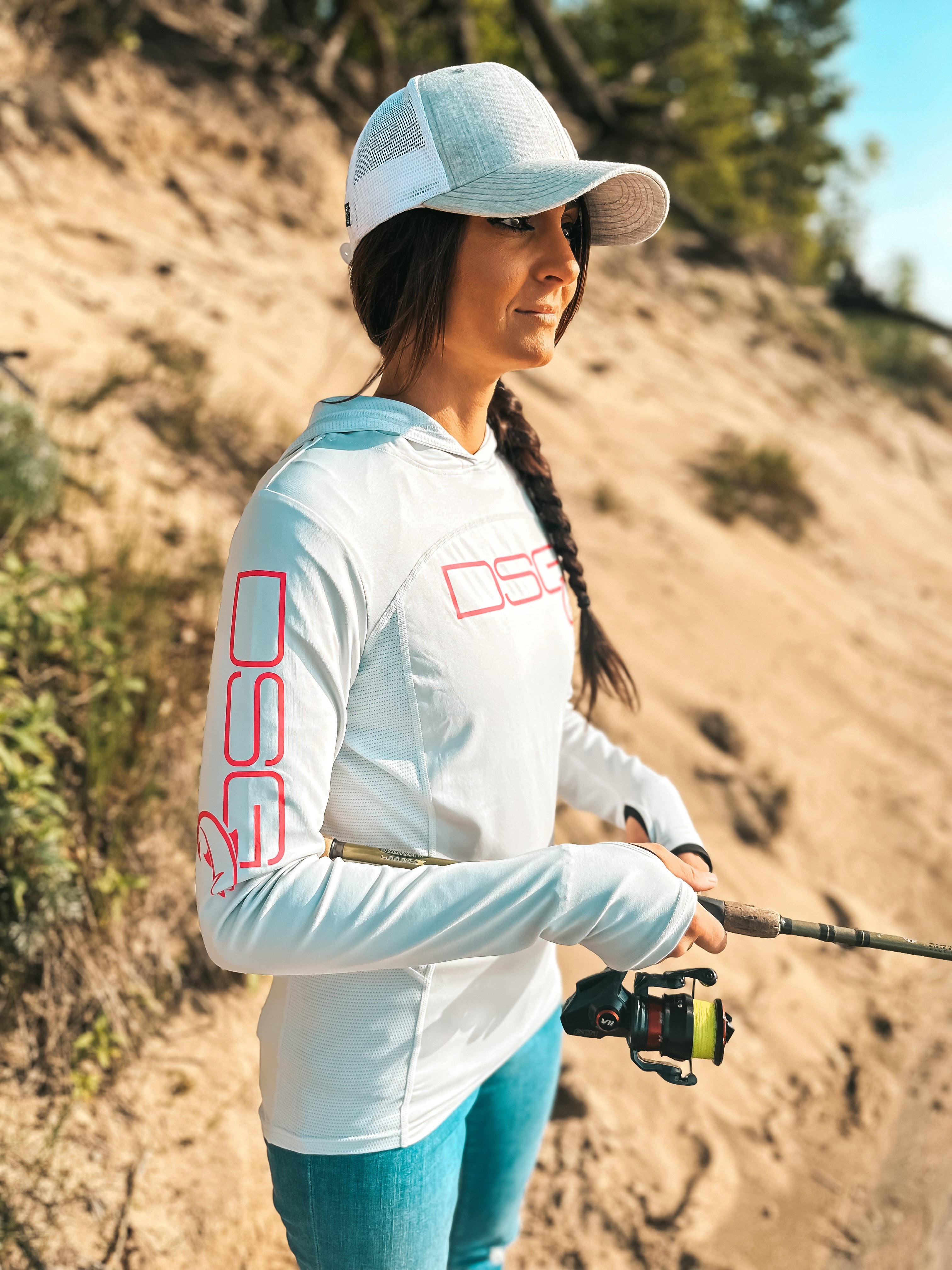 Chloe UPF 50+ Hooded Shirt for Women - Sun Protection Long Sleeve Shirt for Outdoor Activities, Hiking, Beach & Travel