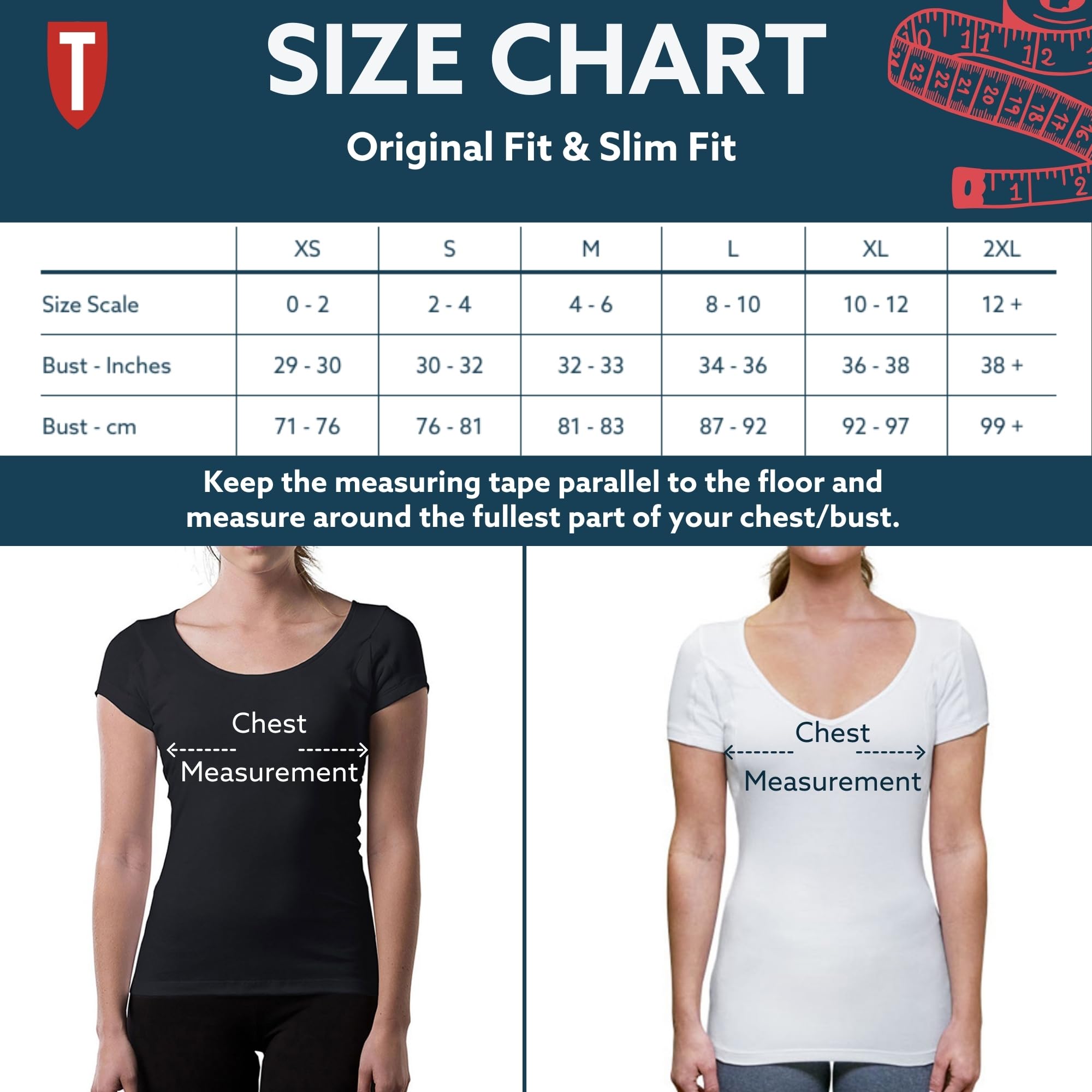 Thompson Tee Women's Sweat Proof Undershirt - 100% Cotton Scoop Neck Shirt with Built-in Sweat Pads | Original Fit V-Neck Tee | Perfect for Workouts, Yoga & Everyday Wear