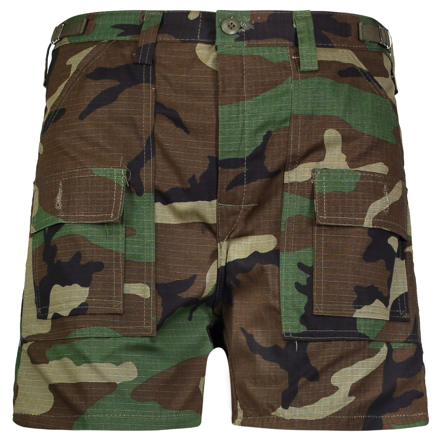 Men's 100% Cotton Cargo Walking Shorts with Multiple Pockets - Perfect for Hiking, Travel & Outdoor Activities