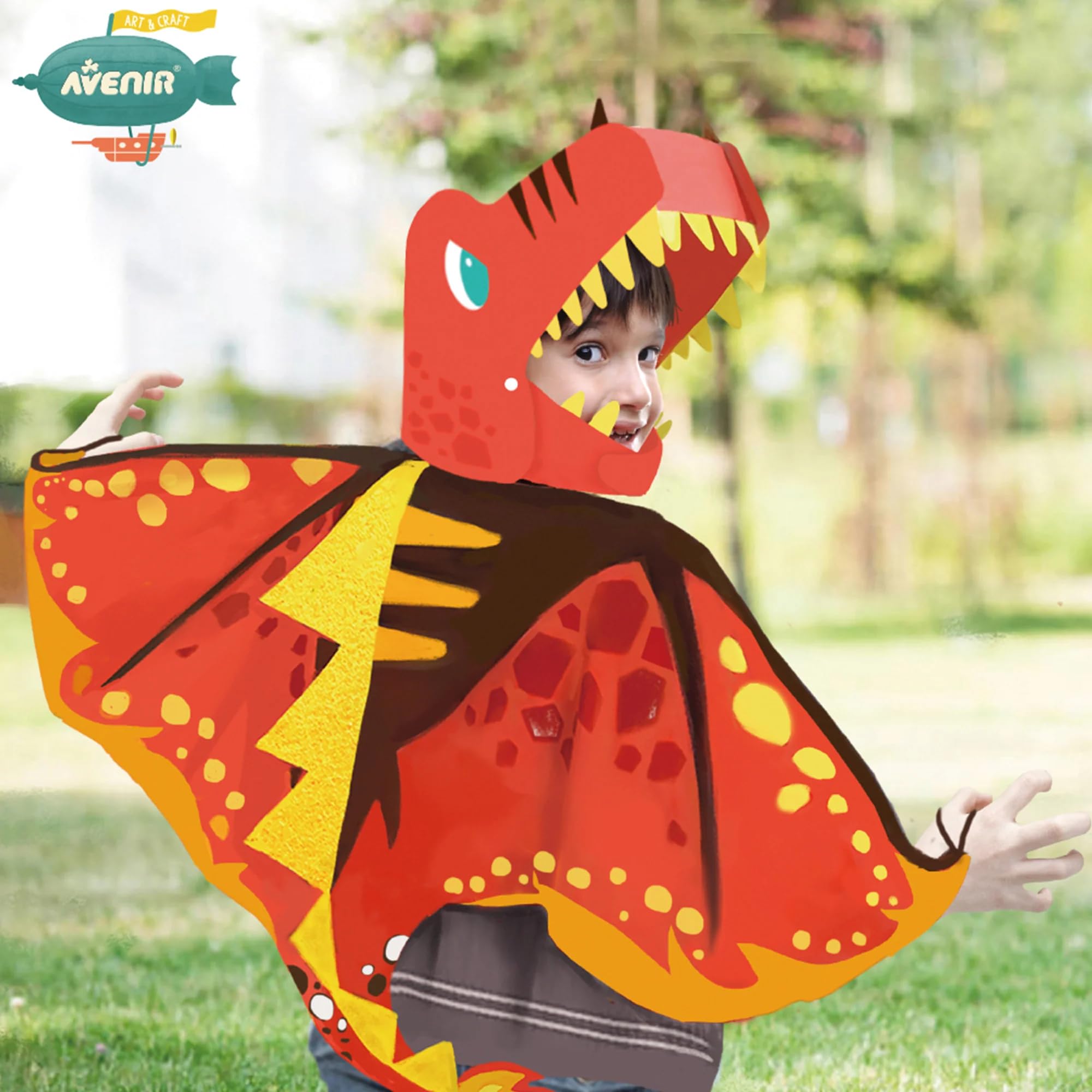 Magic Dragon Dress Up Costume for Kids Fantasy Play