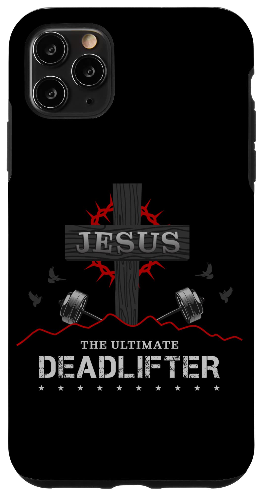 iPhone 11 Pro Max Case - Durable Gym Phone Cover for Weightlifting & Workouts - Perfect for Fitness Enthusiasts & Jesus Lovers