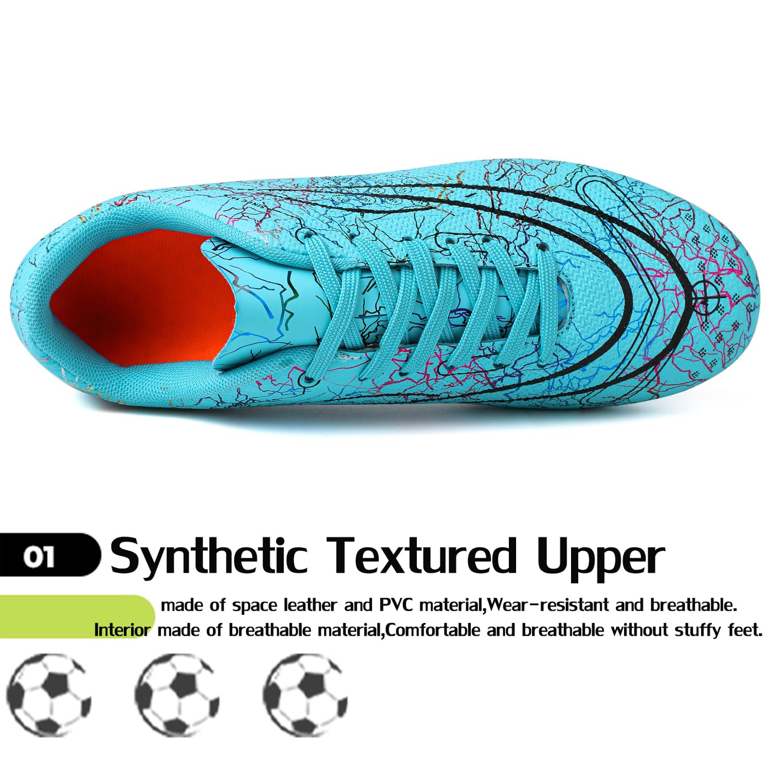 **Best Boys & Girls Soccer Cleats for Kids - Firm Ground & Turf Football Shoes for Toddler, Little Kid & Big Kid - Perfect for Outdoor Training & Matches**