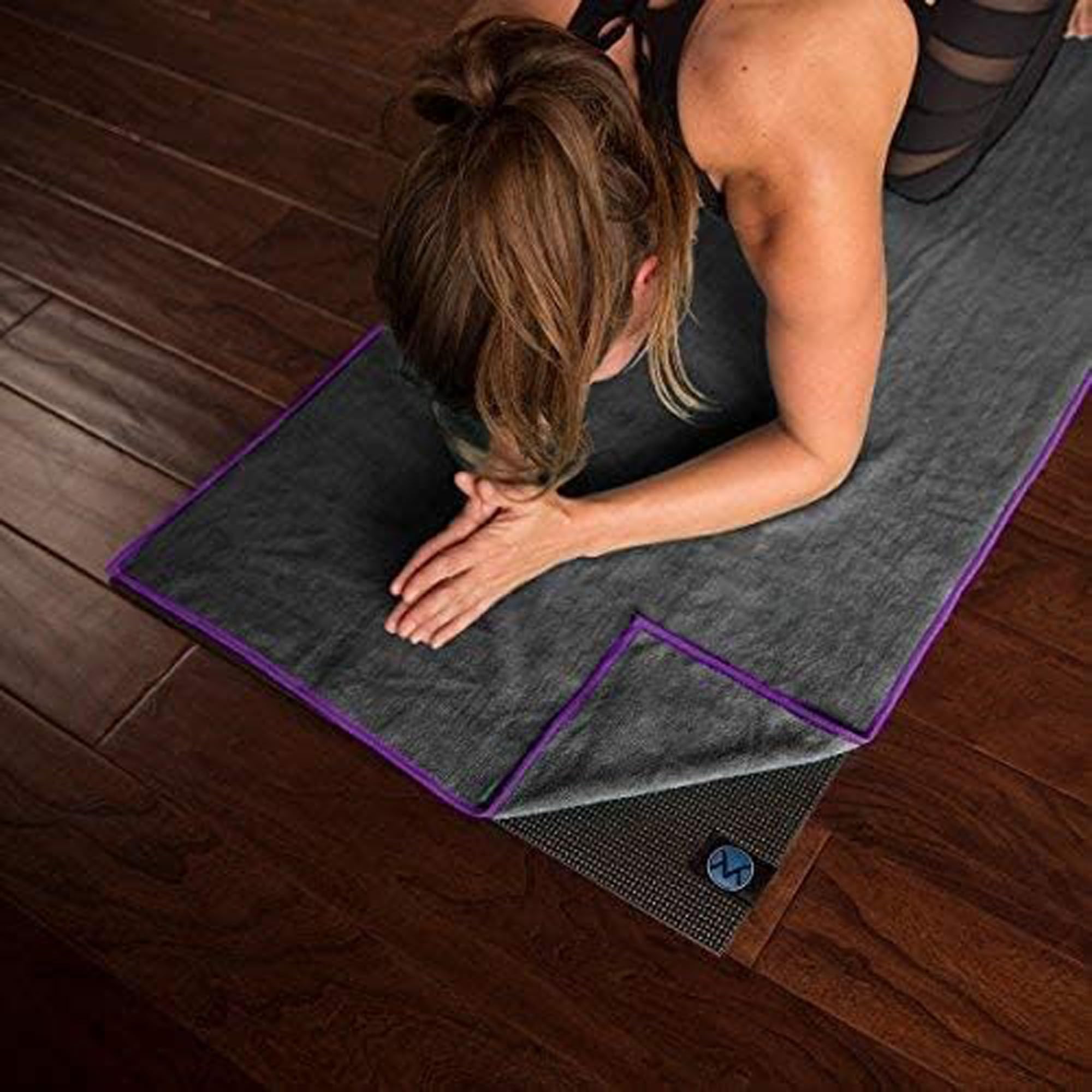 Youphoria Non-Slip Yoga Towel - Premium Microfiber Hot Yoga Mat Towel for Sweat Absorption & Enhanced Grip - Perfect for Bikram, Ashtanga & Home Yoga Practice