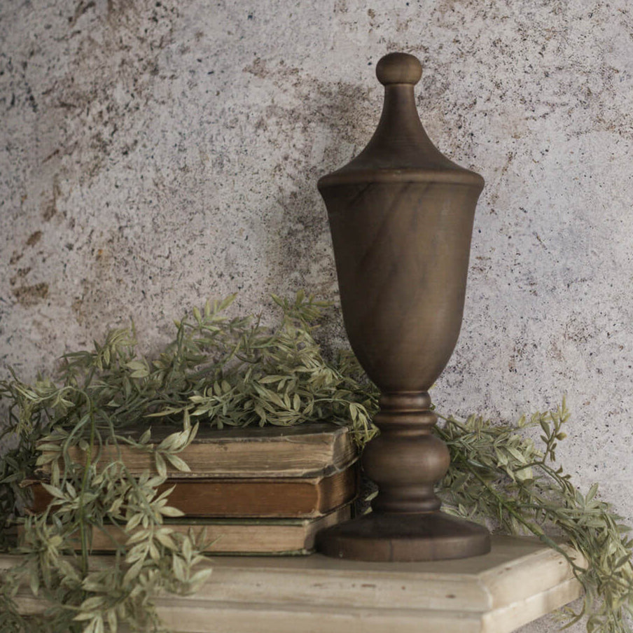 Handcrafted Wooden Finial - Elegant Home Decor for Staircases, Curtain Rods & Furniture - Vintage & Modern Styles