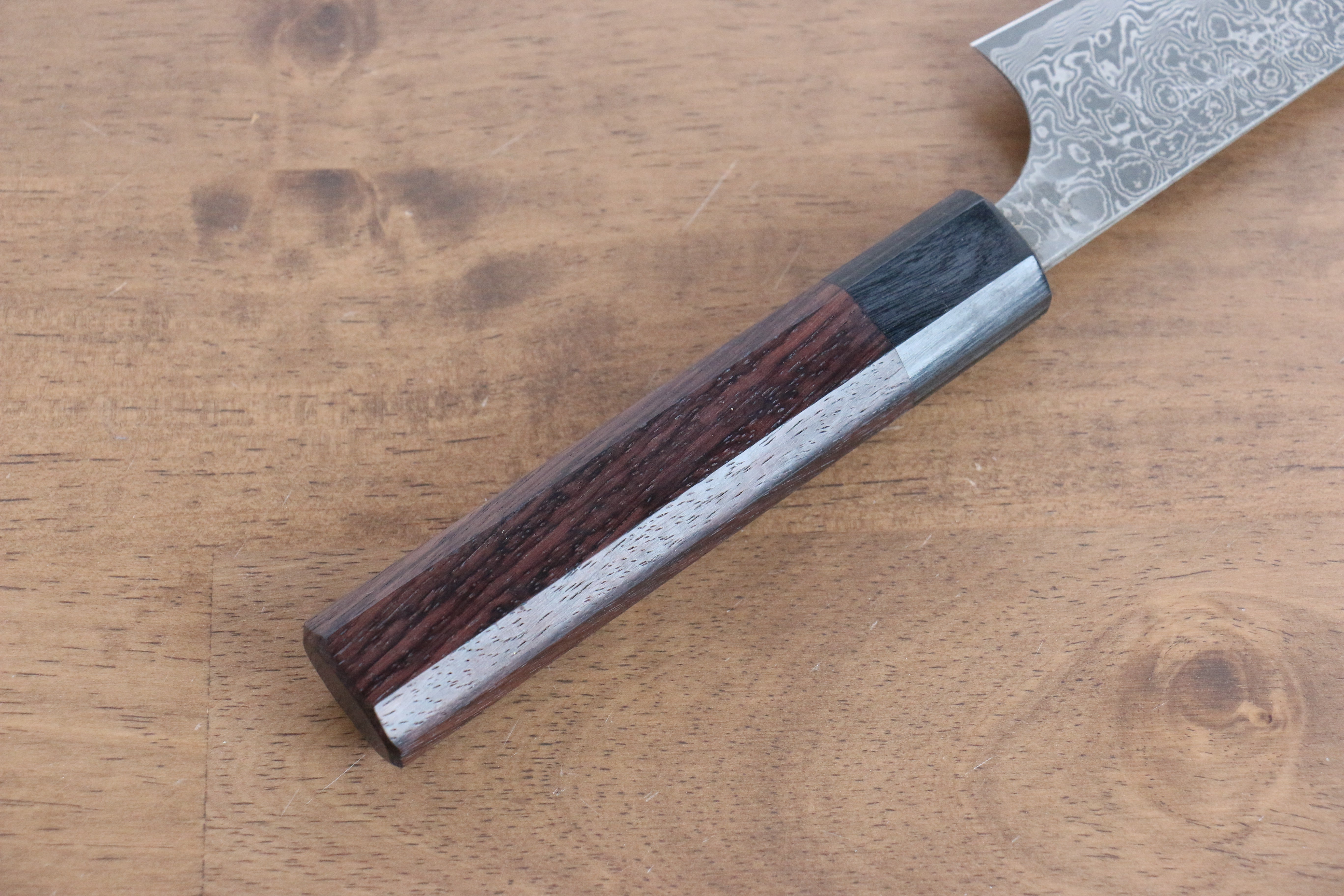 Premium Masakage Kumo VG10 Damascus Honesuki Boning Knife 170mm - Japanese Carbon Steel Blade with Shitan Wood Handle - Perfect for Poultry Deboning, Meat Trimming & Professional Kitchen Use