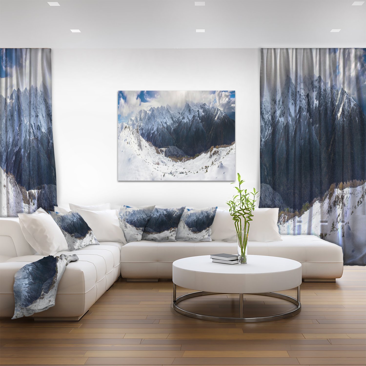 Winter Mountain in Svaneti - Stunning Landscape Photography Canvas Print - Perfect for Home & Office Wall Decor
