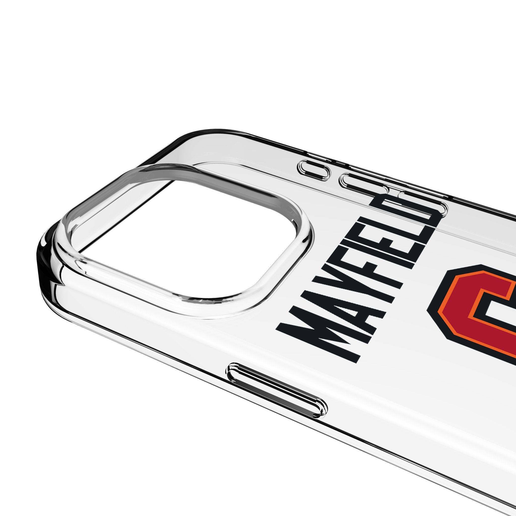 Baker Mayfield Tampa Bay Buccaneers NFL Football Team 6 Game Tactical Clear Phone Case for iPhone 14/13/12/11 Pro Max - Perfect for Game Day & Everyday Protection