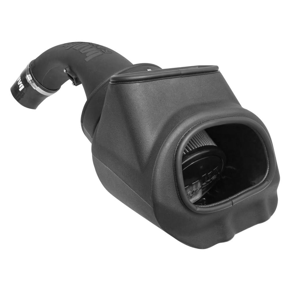 BANKS Plastic Black Short Ram Air Intake System - High Performance Cold Air Intake for Trucks & SUVs - Improve Engine Power & Fuel Efficiency for Off-Road & Daily Driving