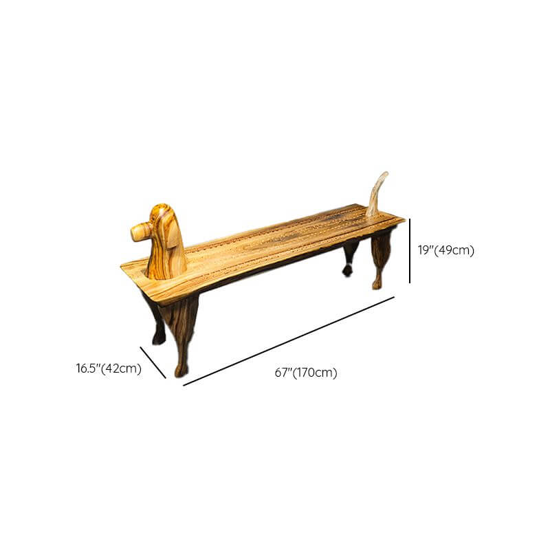 Midnight Black Minimalist Wooden Shoe Bench with Armrest - Perfect for Entryway, Hallway & Bedroom Organization