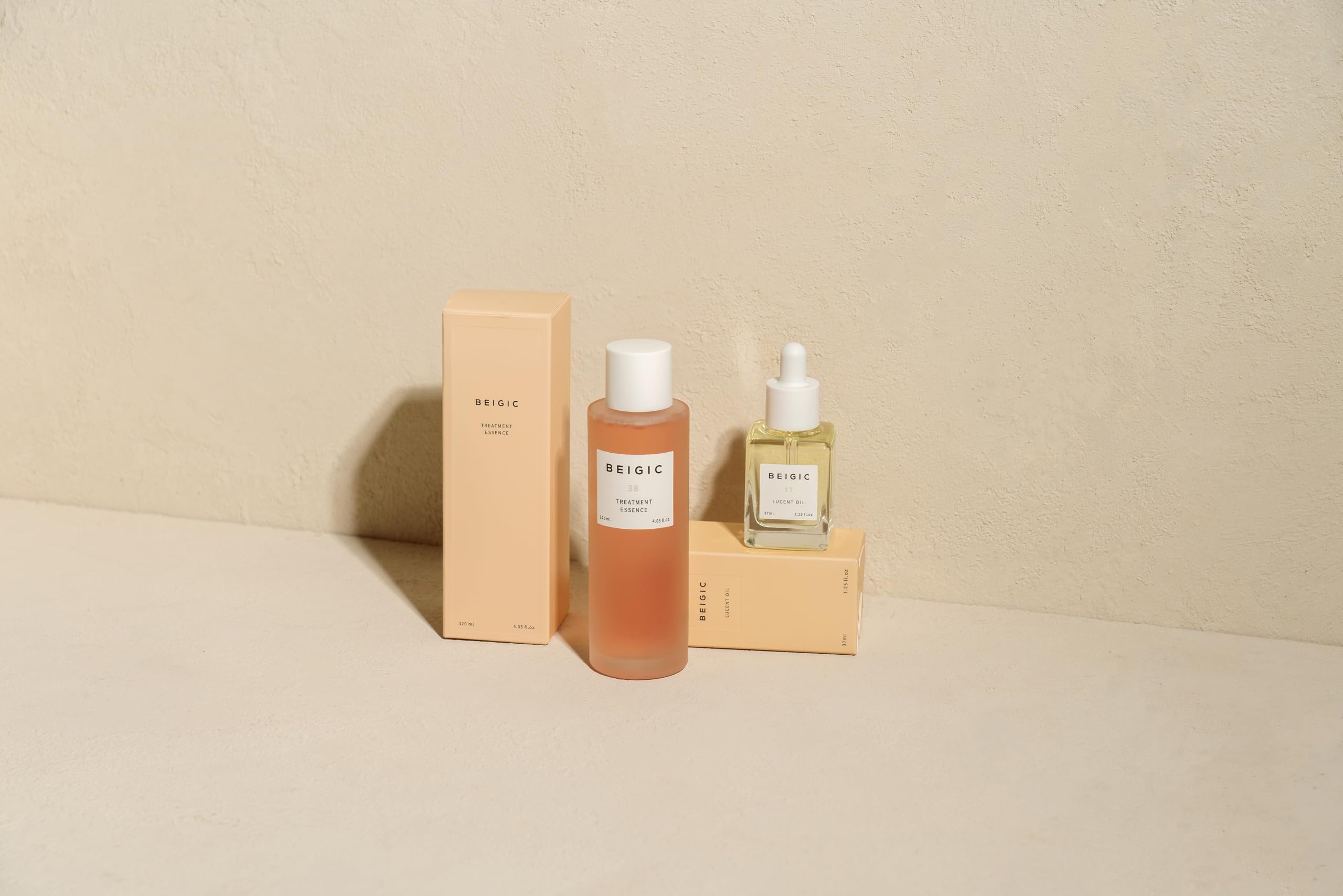 Intensive Treatment Duo - Hydrating Essence 120ml & Brightening Facial Oil 37ml for Glowing Skin | Skincare Set for Dry & Dull Skin