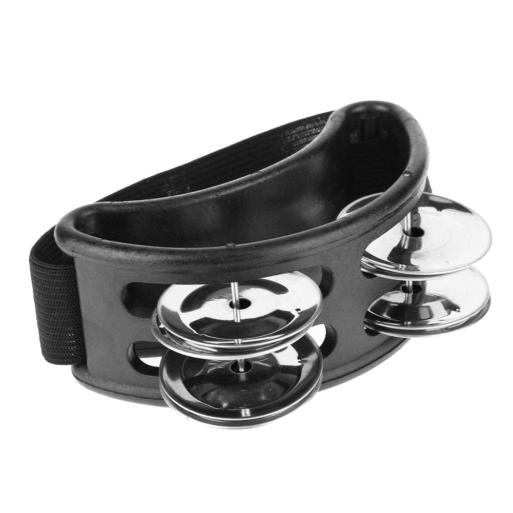 Camsiom Foot Tambourine Percussion Instrument - Handheld Foot Rattle Box Drum for Music Performances, Dance Shows & Rhythm Training