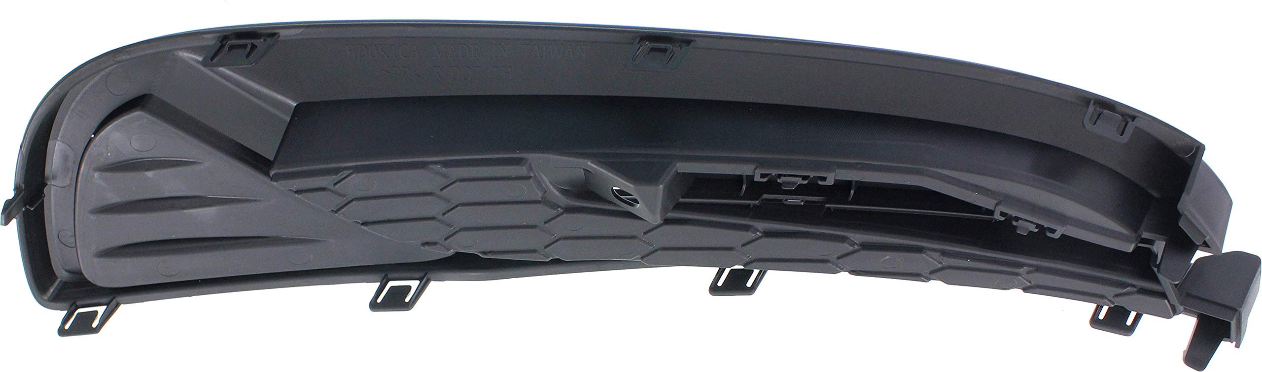 Evan Fischer Textured Black Fog Light Cover Compatible with Honda Civic 2013-2015 Sedan (Non-Hybrid) - Driver Side Front Replacement for Models Without Fog Lights | Durable Protection & Stylish Upgrade for Night Driving