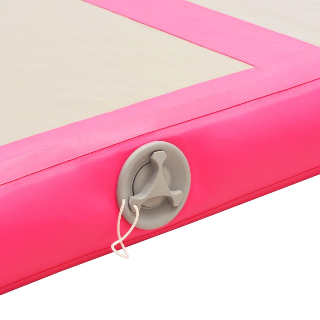 Inflatable Air Track Mat for Gymnastics, Tumbling & Training - Heavy Duty PVC with Air Pump - Perfect for Home, Gym & Outdoor Use