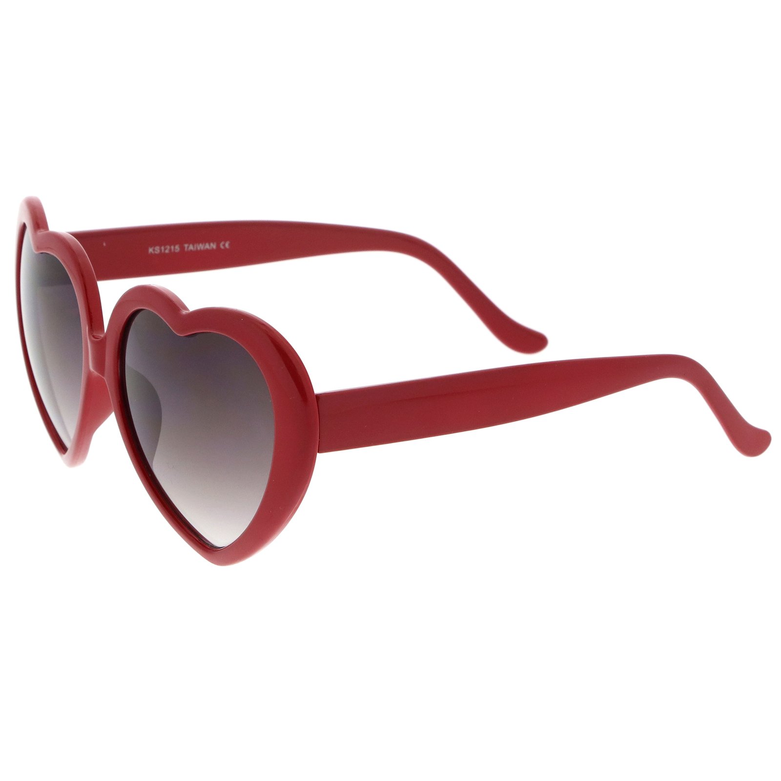 ZeroUV Women's Oversized Gradient Lens Heart-Shaped Sunglasses 55mm - Stylish UV Protection for Beach, Pool, and Summer Outfits