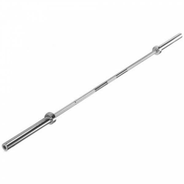 York Barbell 5-Foot International Chrome Olympic Weightlifting Bar - Premium Strength Training Equipment for Home & Commercial Gyms