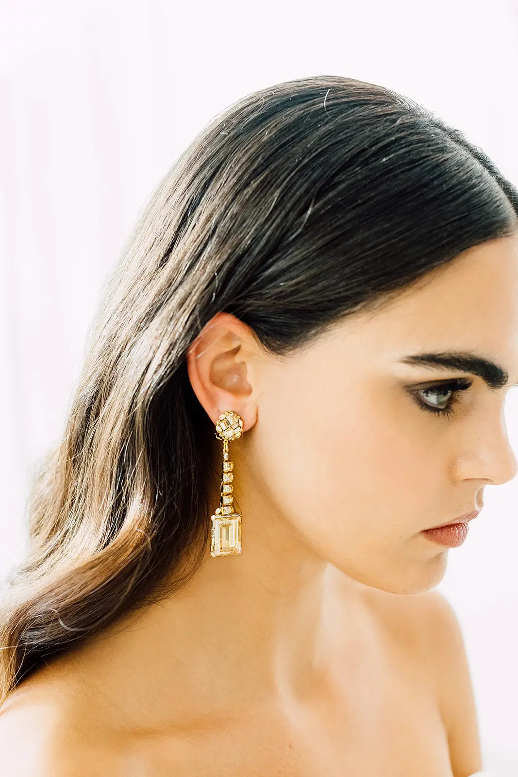 Immersive Crystal Drop Earrings for Women - Elegant Dangle Earrings for Party, Wedding & Evening Wear | Hypoallergenic & Lightweight Fashion Jewelry