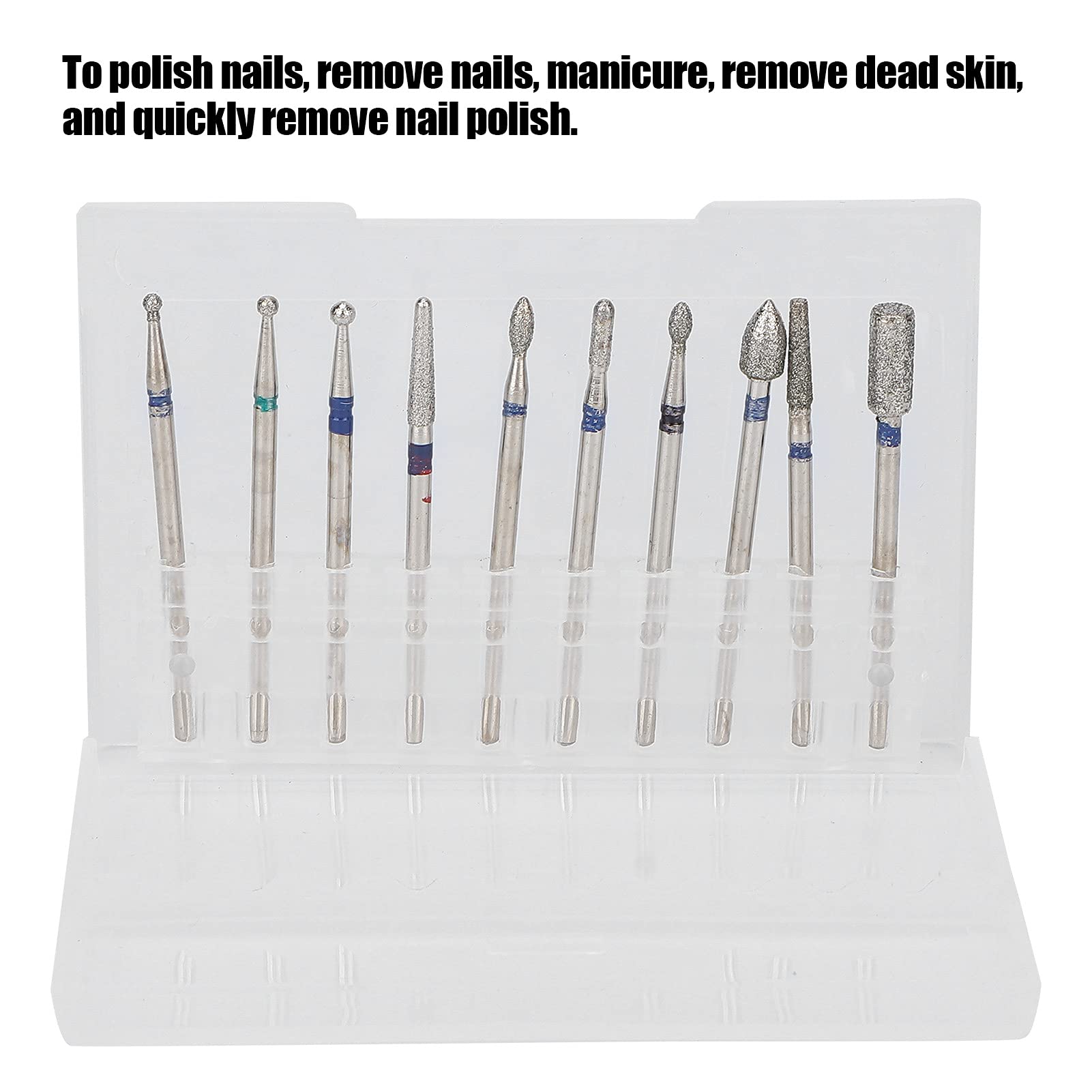 Durable Nail Polishing Head & Bits - Professional Nail Drill Bits for Salon & Home Use - Perfect for Manicures, Pedicures & Nail Art