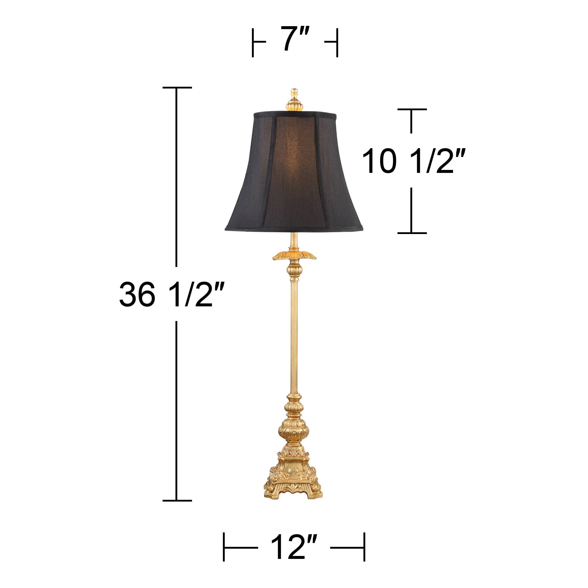 Regency Hill Juliette Traditional French Country Buffet Table Lamps - 36.5