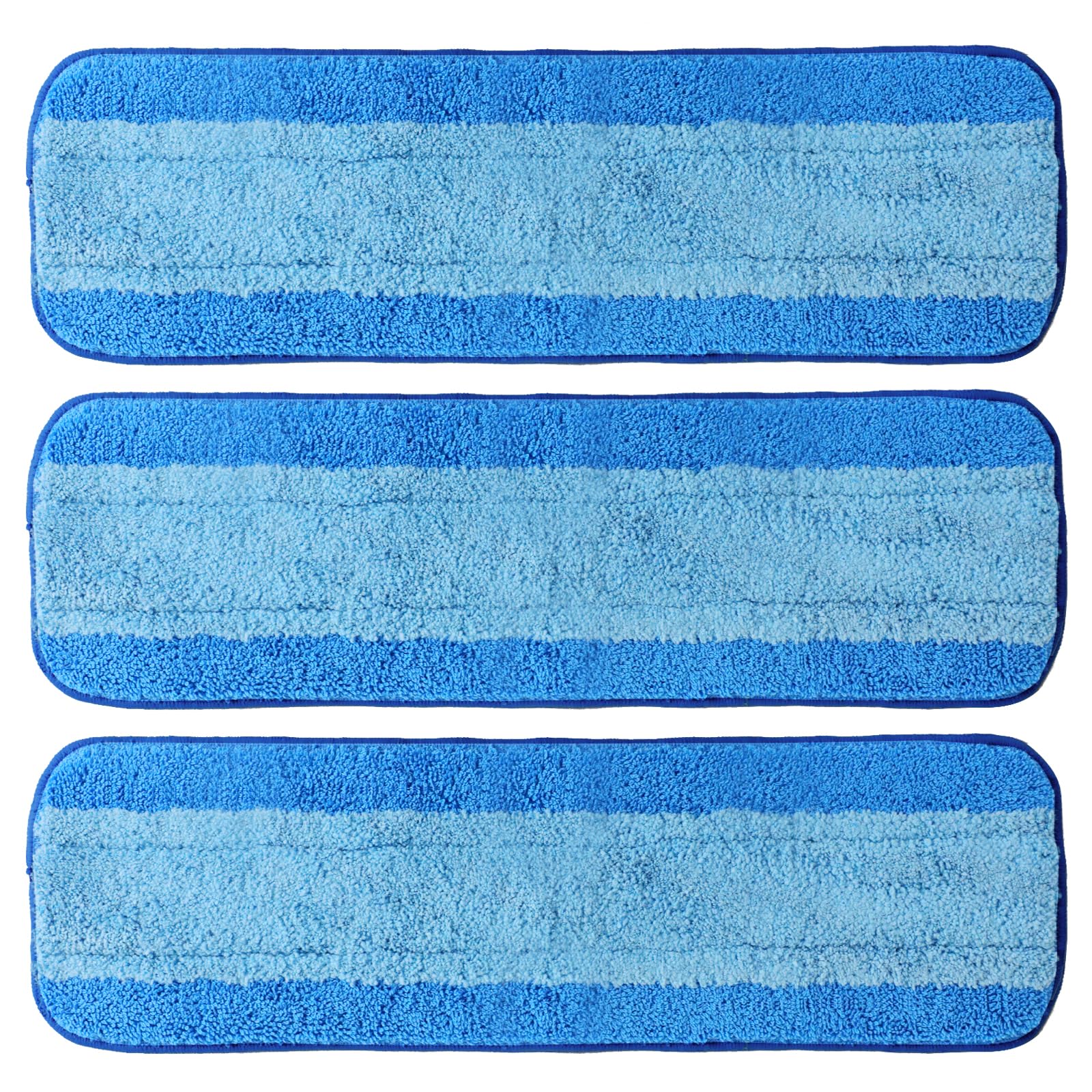 3 Pack Microfiber Cleaning Pads for Bona Mop - Reusable 18 Inch Replacement Mop Pads for Hardwood Floors | Machine Washable | Perfect for Daily Floor Cleaning & Maintenance
