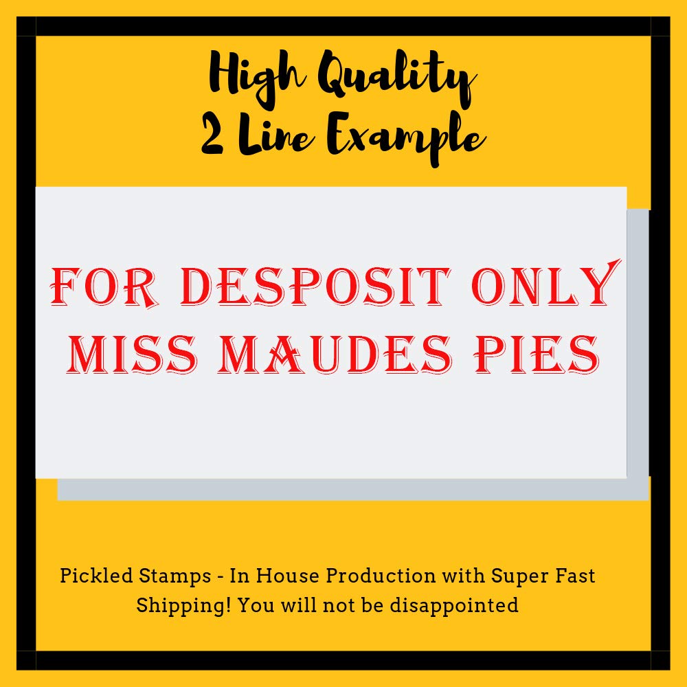 Custom Self-Inking Address Stamp - 15 Font Choices for Personalized Name, Signature & Business Stamps (Up to 3 Lines) - Perfect for Office Mail, Wedding Invitations & Document Signing