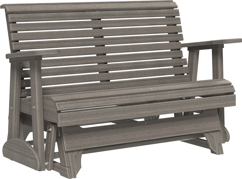 LuxCraft 4-Foot Plain Glider - Smooth & Comfortable Patio Swing for Outdoor Relaxation in Garden, Porch or Backyard