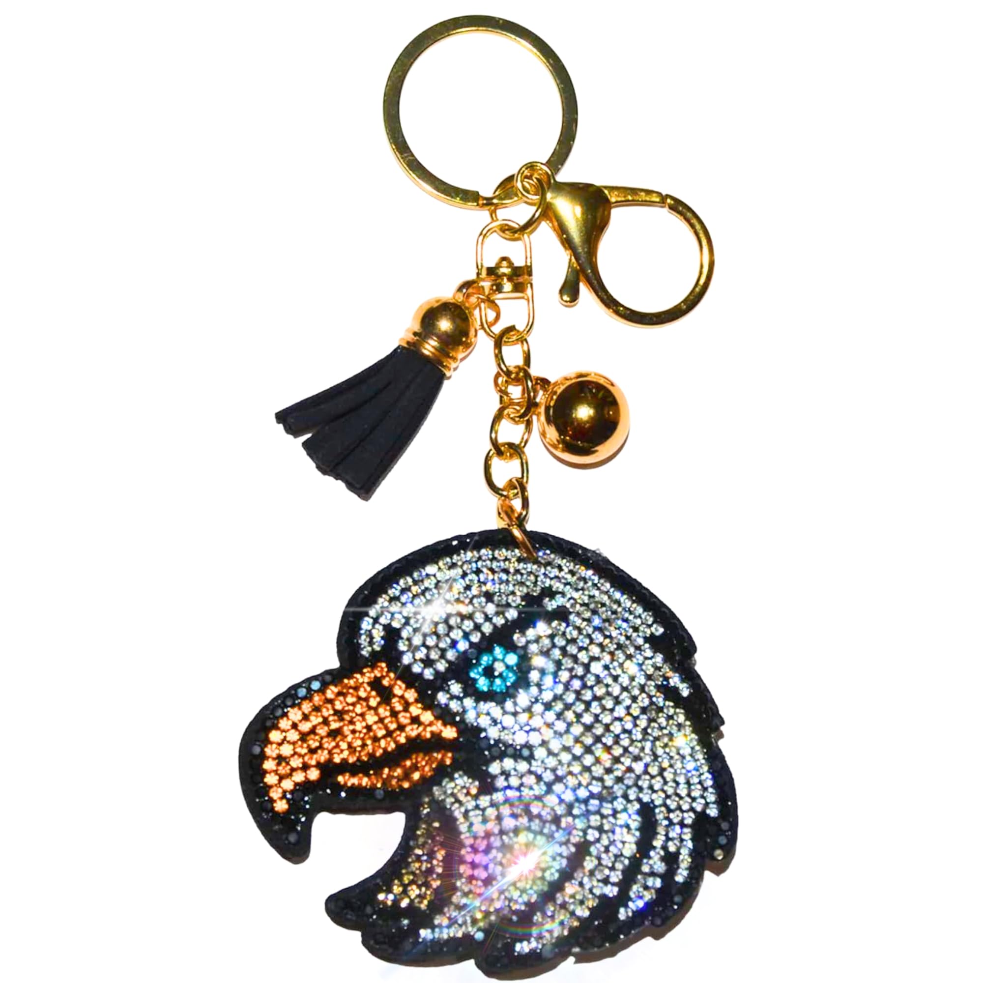 Sparkling Rhinestone Keychain for Women - Elegant Bling Keychain Accessories, Car Keys & Purse Charms - Perfect for Handbags, Wallets & Gift Giving
