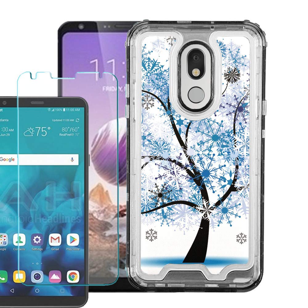 LG Stylo 5 Case with Screen Protector - Hybrid Bumper Cover for Outdoor Protection