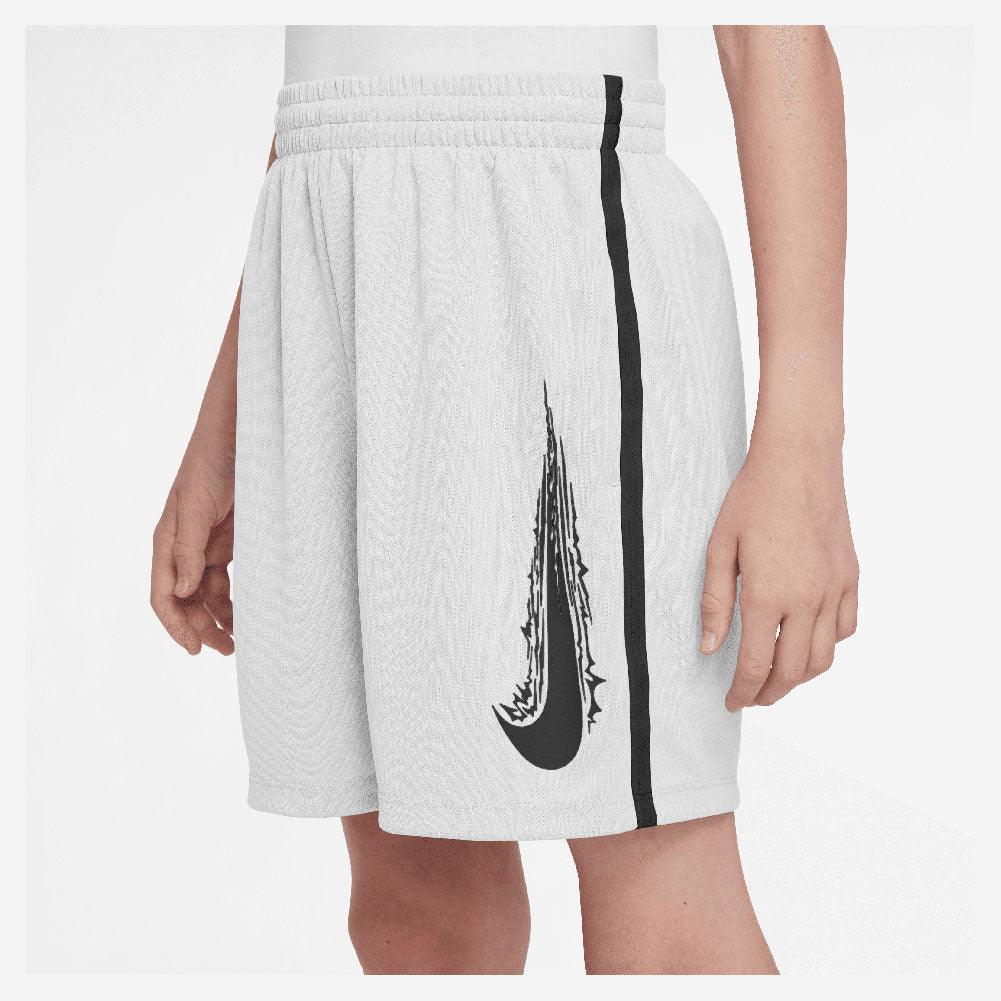 Boys' Dri-Fit Multi Woven Tennis Shorts - White & Black - Breathable Athletic Shorts for Tennis, Running & Casual Wear