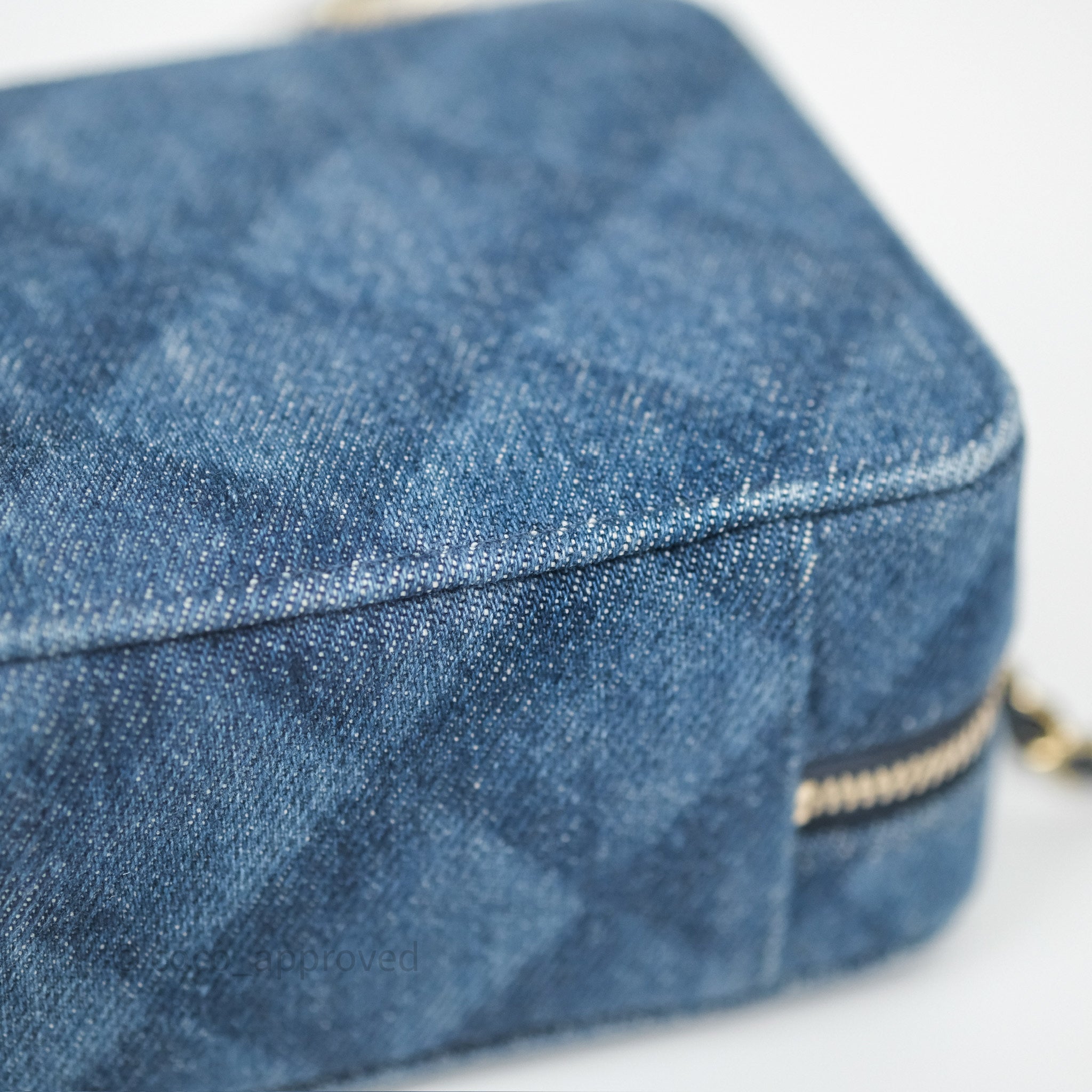 Chanel Quilted Denim Camera Bag with Gold Hardware - Perfect for Everyday Use & Special Occasions
