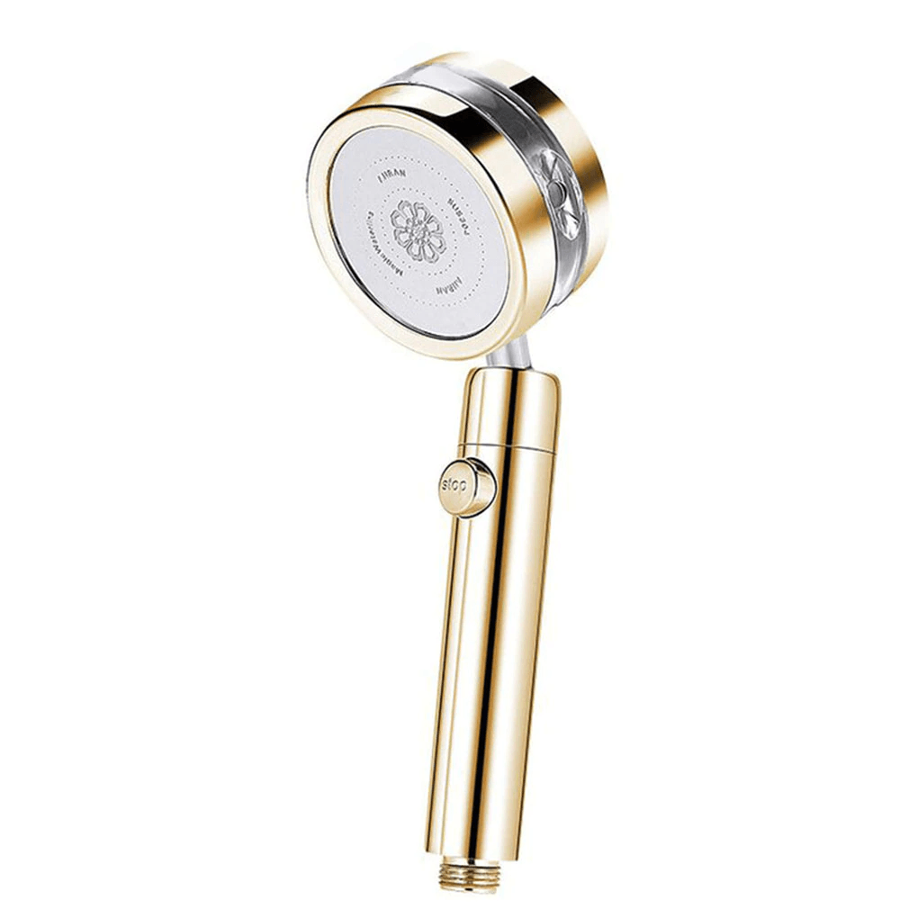 High Pressure Turbo Shower Head - Powerful Water Saving Rainfall Showerhead with 6 Spray Modes - Perfect for Home, Spa, and RV Use